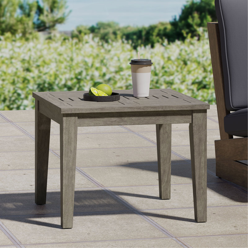 Table d'appoint en bois d'acacia exquis pour des espaces extérieurs élégants