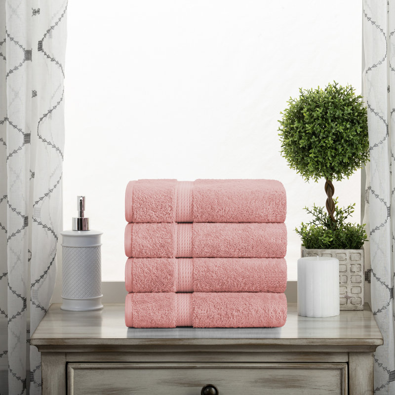 Coton luxueux et hautement absorbant Renata, Thé rose