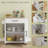 Sicilee Kitchen Cart with Manufactured Wood Top-1104807366