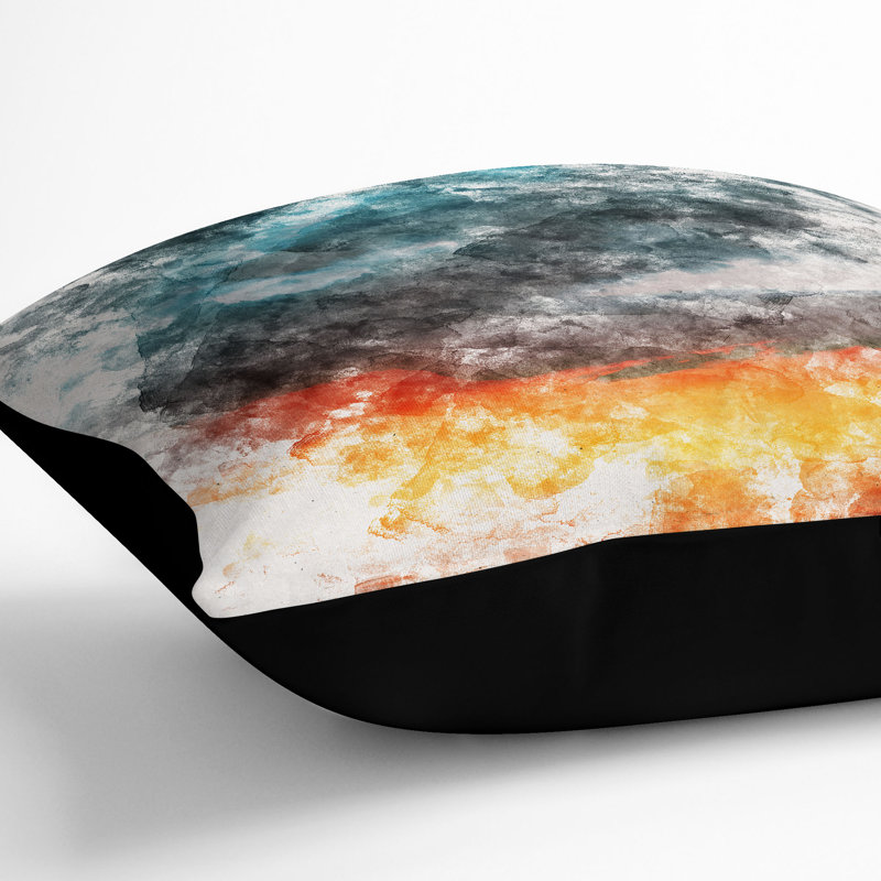 Square Cushion, 40cm H x 40cm W x 15cm D, Black