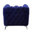 Fauteuil d'appoint rembourré en velours