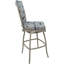 Tabouret de comptoir d'extérieur 26 po en métal avec coussin Bravin-1588621615