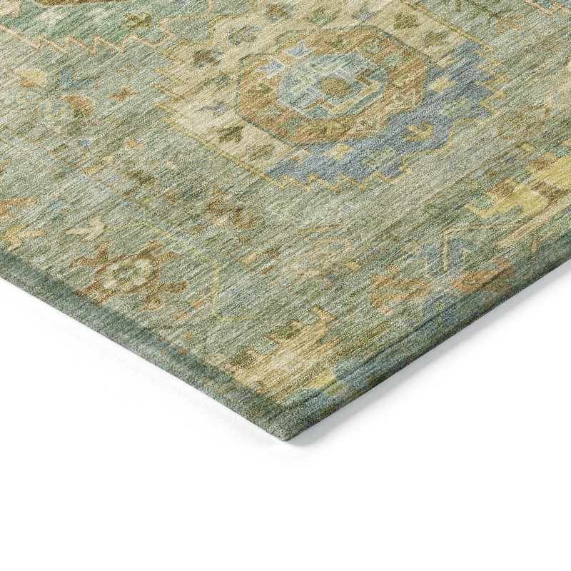 Tapis intérieur / extérieur lavable à la machine ACN2227, Rectangle 10 pi x 14 pi
