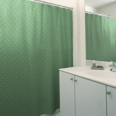 Rideau de douche simple hexagonal classique