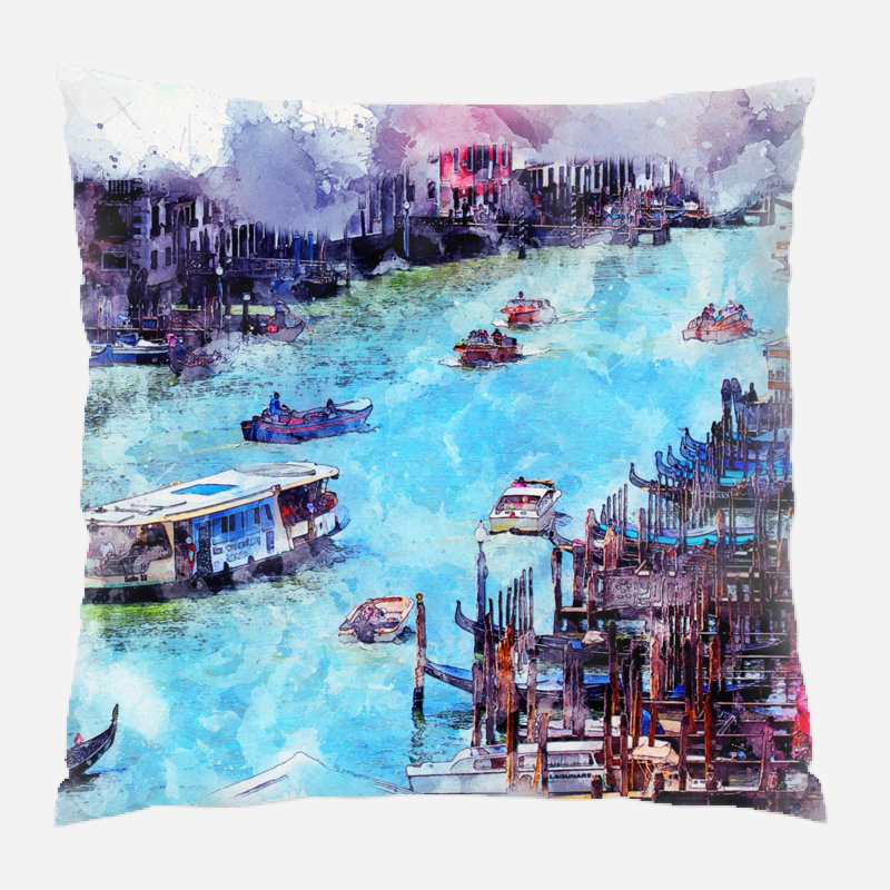 Coussin venice Regil, Microsuède, Intérieur