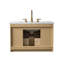 Ensemble de meuble-lavabo simple 30 po avec dessus en pierre reconstituée Liljan-1251627743
