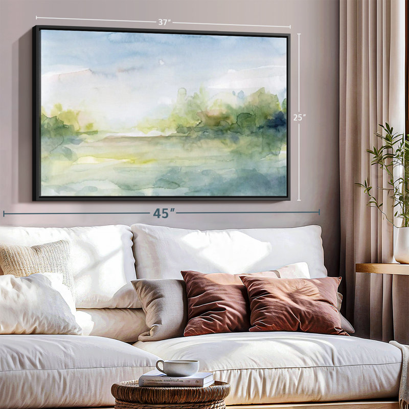 Abstract " Clear Day Canvas Print ", 25" H x 37" W