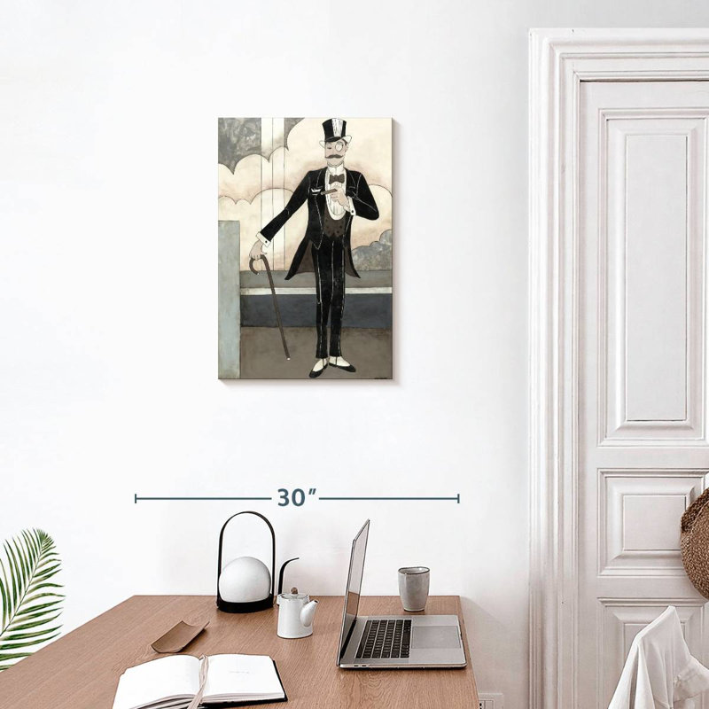 Shuttleworth Art Deco Gentleman, 24" H x 16" W