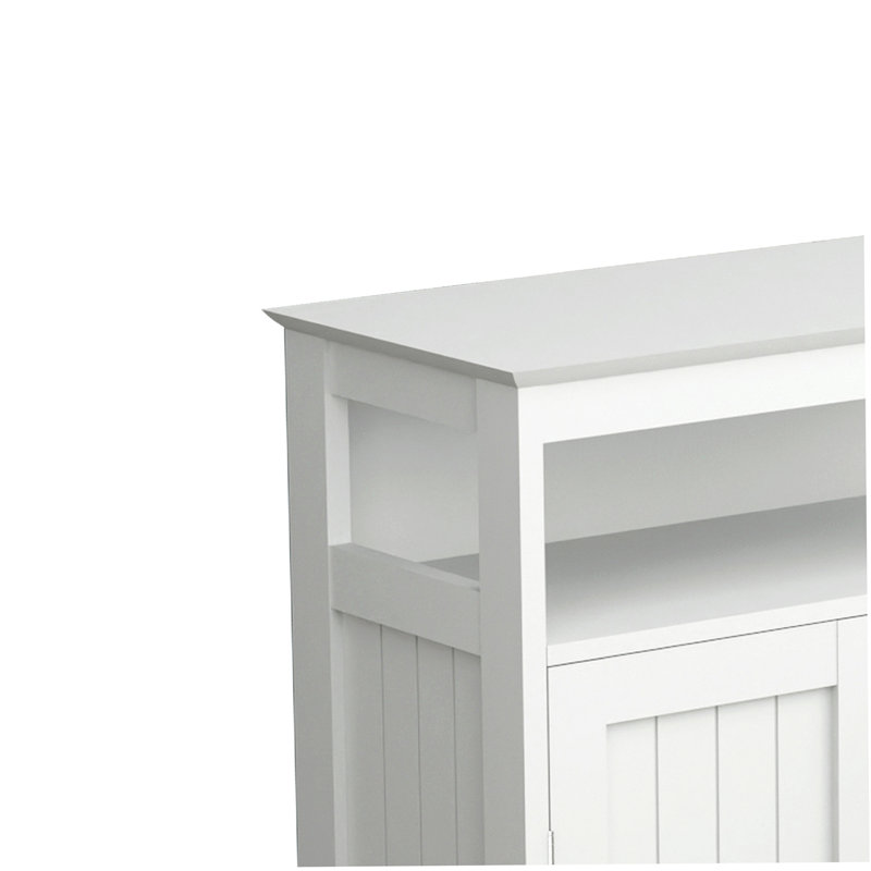 Armoire de rangement pour salle de bain avec portes à double volet