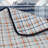 Chambray Stripe Cotton Plaid Quilt Set-1741083431