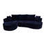 Ensemble de canapé modulaire courbé 2 pièces avec coussins, mobilier de salon ergonomique minimaliste, sièges modernes, sans assemblage, canapé et méridienne-125543257