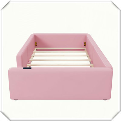 Lit simple plateforme tapissier