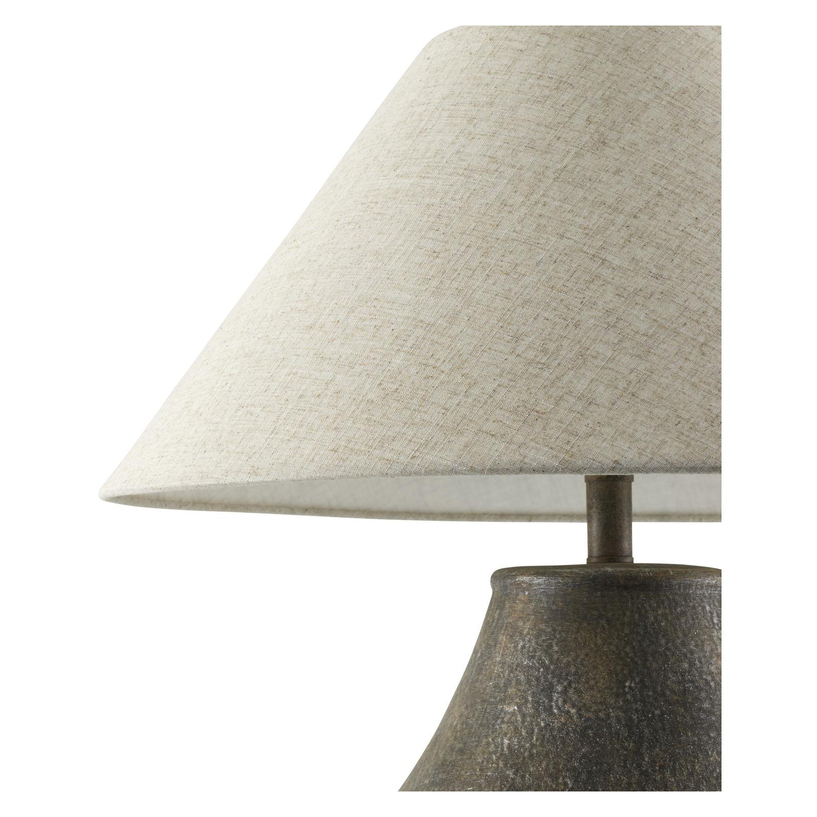 Batavia Ceramic Table Lamp, Brown, Wheat