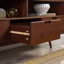 Meuble télé en bois massif 58 po à 3 tiroirs pour téléviseur de 60 po ou moins Sadie-516264604