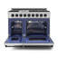 Cuisinière à gaz professionnelle 48 po avec double four en acier inoxydable Gordon Ramsay de THOR Kitchen-110998085