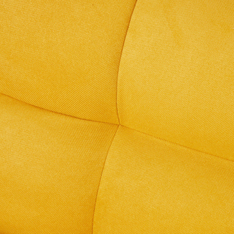 Canapé futon 75,4 "convertible en lin moderne, canapé-lit confortable, Jaune