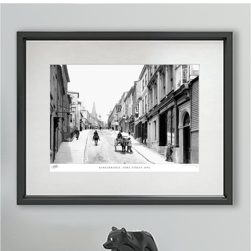 Kingsbridge, Fore Street 1896 - Single Picture Frame Print, 60cm H x 80cm W x 2.3cm D