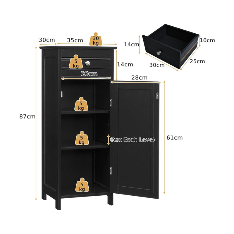 Mounting / Installation Required Bathroom Cabinet