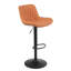 Tabouret de bar pivotant à hauteur réglable et tabouret de bar en cuir végétalien-510997647