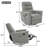Manual Recliner Chair Rocking and Swivel Recliner Nursery Rocking Recliner Massage Recliner with 8-Point Massage Function and Adjustable Backrest for Living Room, Bedroom and Nursery-1999889150