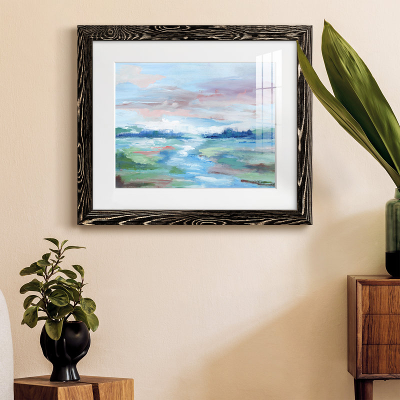 Field of Dreams - Peinture encadrée, Cadre noir, H 24 po x l 18 po x P 1,5 po