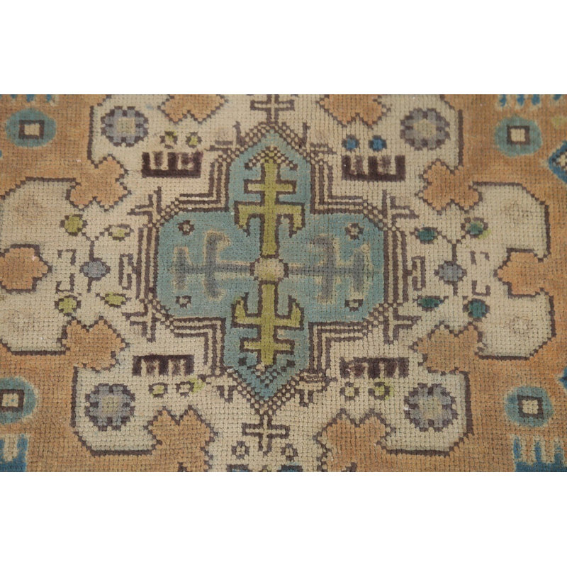 Tapis traditionnel géométrique rétro 8 x 11