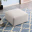Revêtement en chenille beige, pré-assemblé, l 29,92 po, résiste, utile comme repose-pieds ou petite table d'appoint, mi-doux avec chenille, sans assemblage, hauteur de 16,73 po, confortable et long