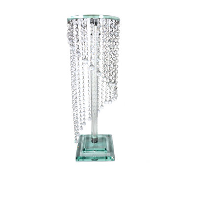 35'' H Glass Floor Dish
