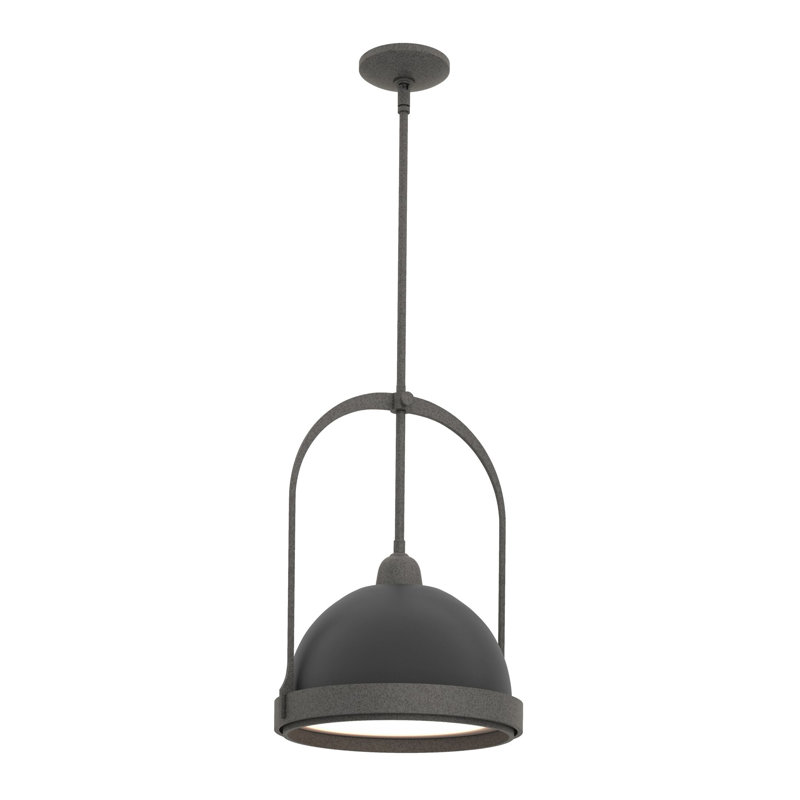 Atlas 1 - Light Single Dome Pendant, Black, Natural Iron