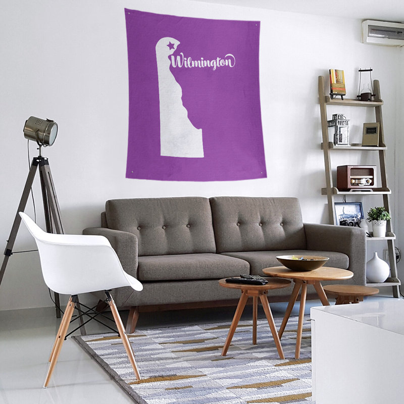 Tapisserie Wilmington Delaware, H 60 po x l 51 po, Violet