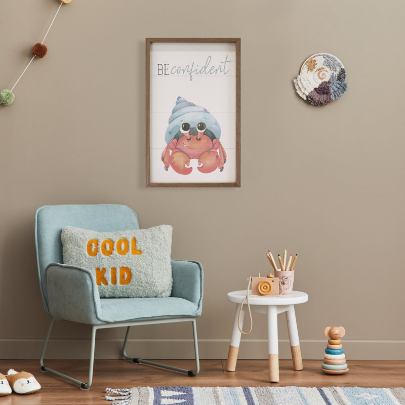 Be Confident Crab, H 24 po x l 16 po