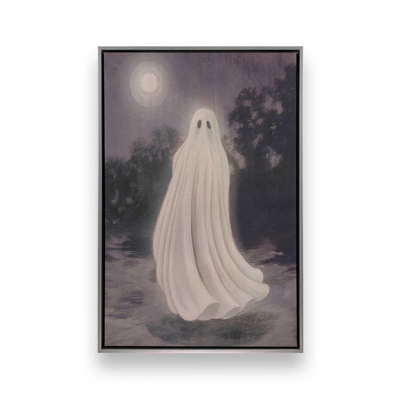 «Floating in the Forest I» par Grace Popp, reproduction d'art sur toile, H 24 po x l 36 po, Argent argent
