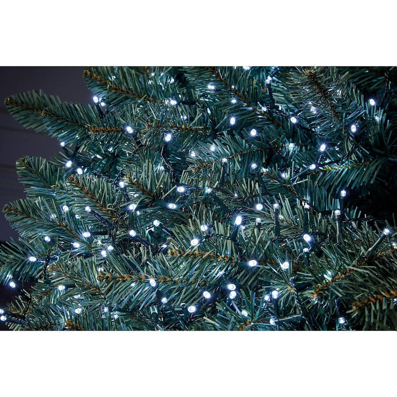 LED Indoor / Outdoor String Lights, 12cm H x 18.75cm L x 4cm D, Cool White