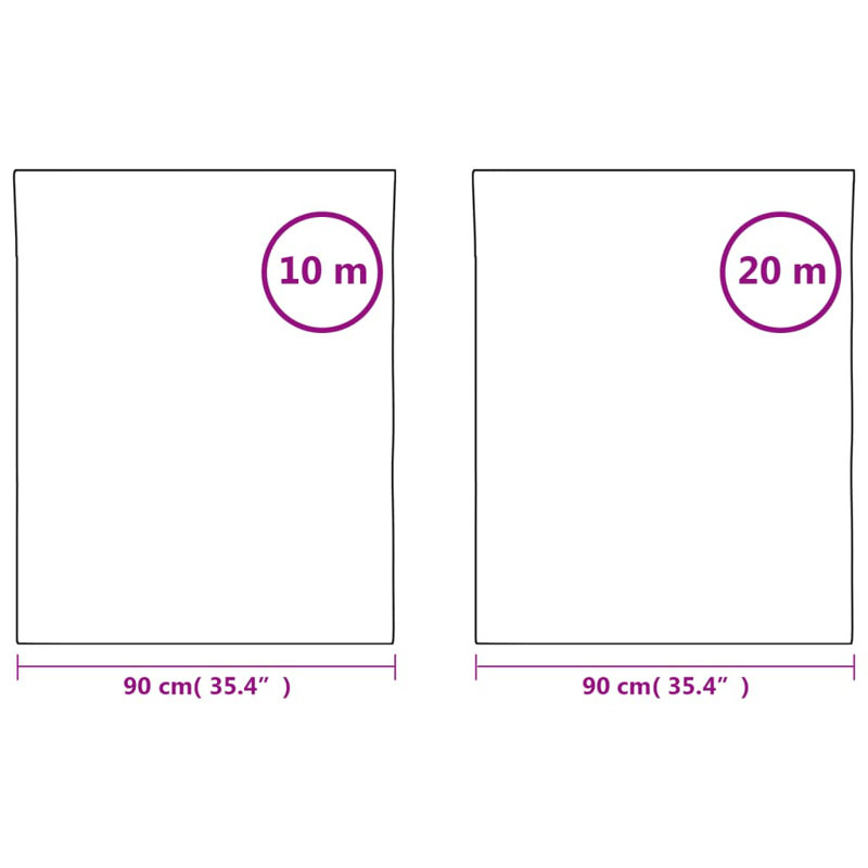 Symple Stuff Window Film Static Frosted PVC, 90 x 1000cm + 90 x 2000cm, Black