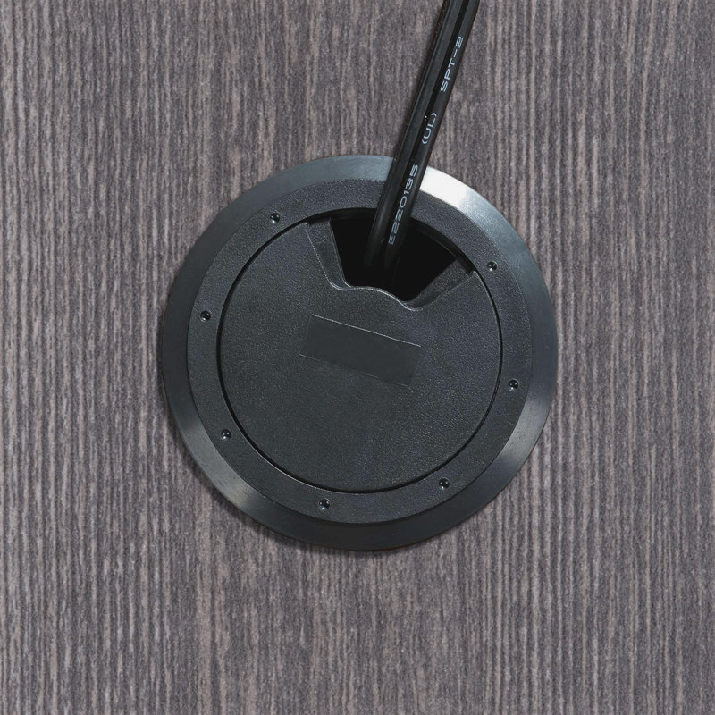 Weathered Charcoal Laminate 72'' Oval Conference Table