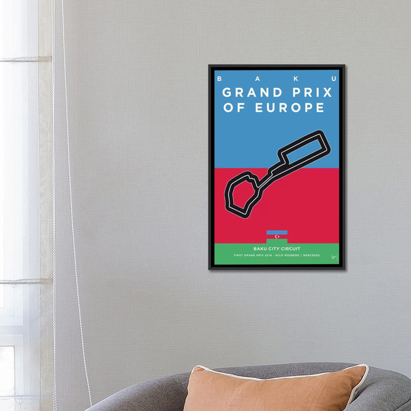 Impression sur toile, "Minimal Movie", H 26 po x l 18 po x P 1,5 po, Toile avec cadre noir, Pas de tapis