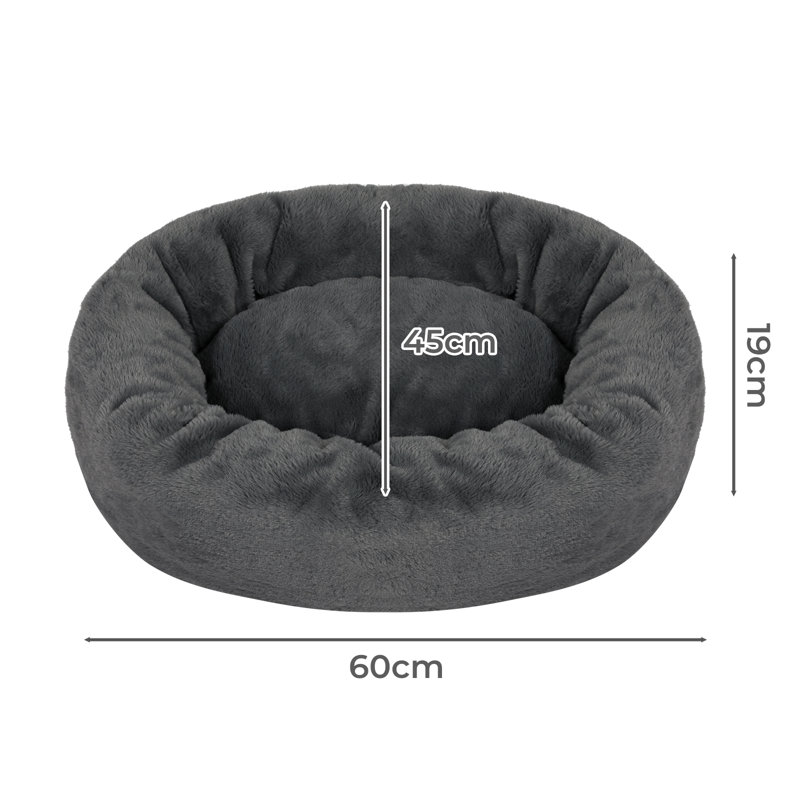 Faux Fur Pet Bed, 19cm H x 45cm W x 60cm D