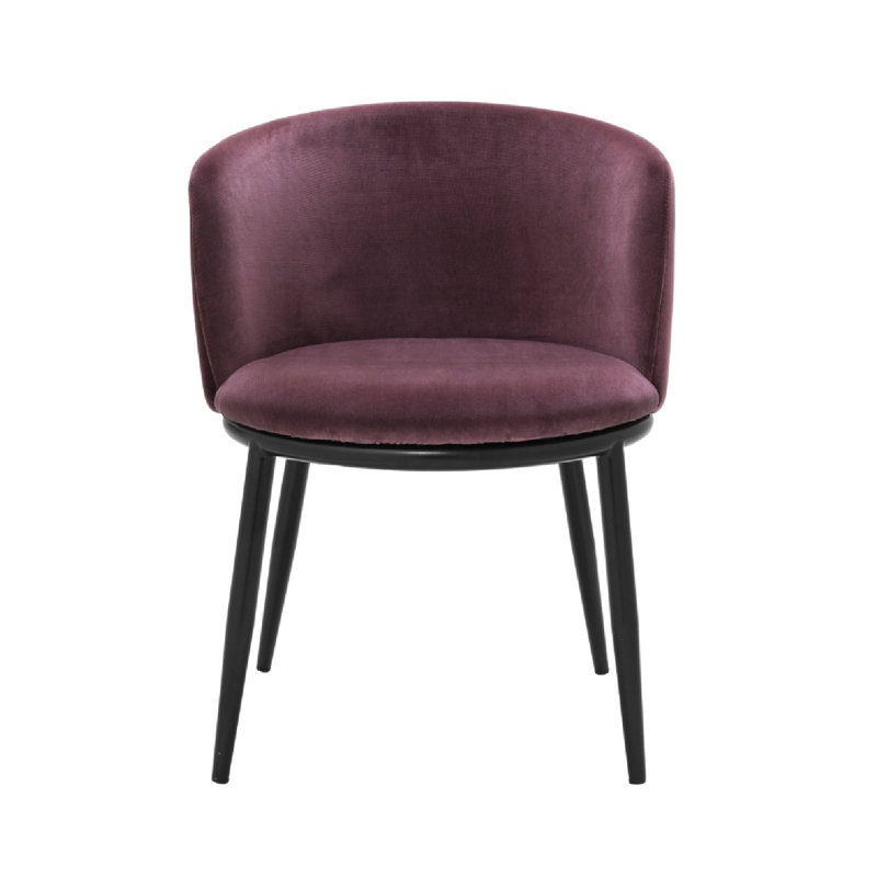 Filmore Upholstered Arm Chair, Purple