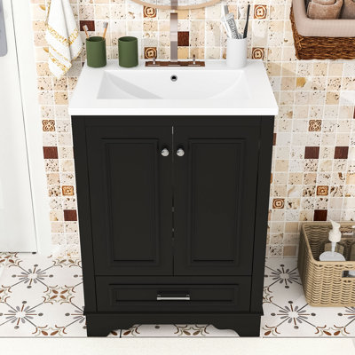 24" Modern Bathroom Vanity with Sink – Elegant Design, Ample Storage