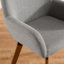 Chaises de salle à manger pivotantes en lin l 22,83 po Rayshawn-124328919