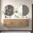 Stollings 70.5'' Double Bathroom Vanity with Acrylic Top-984267659-984267671