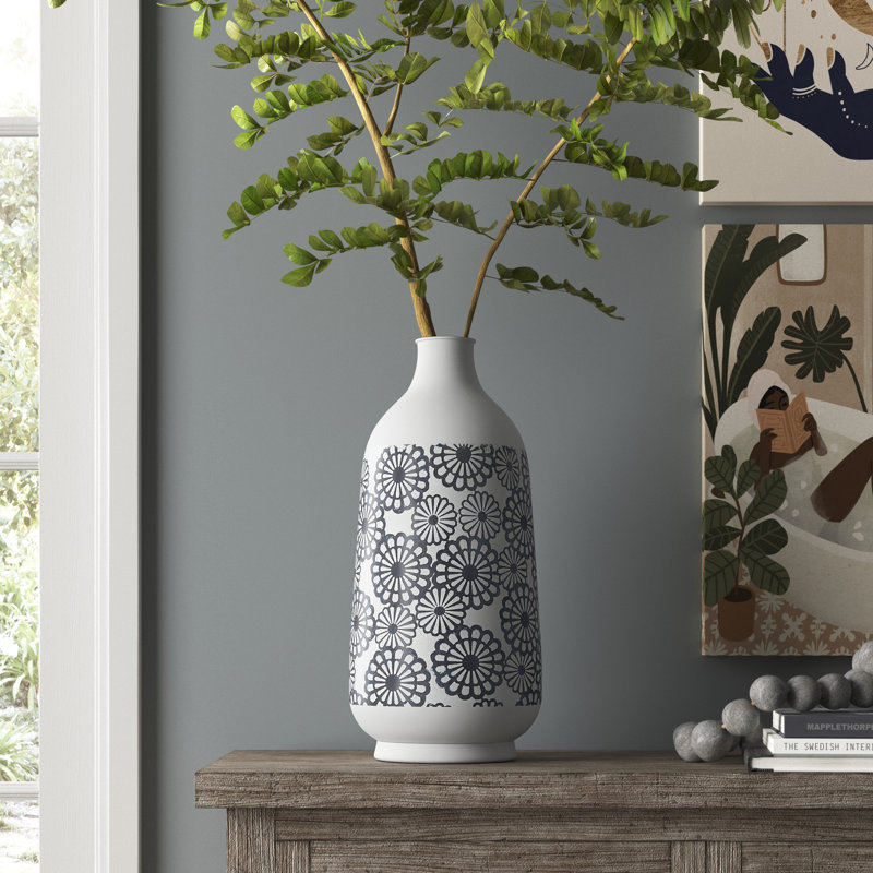 Haire Metal Table Vase, 16" H x 8" W x 8" D
