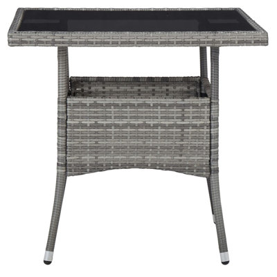 Clorinda Square Wicker Outdoor Dining Table , 80cm W 80cm D