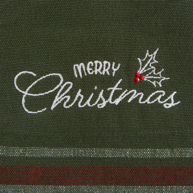 Tablier de Noël à motif écossais