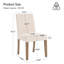 Chaise d'appoint rembourrée en tissu avec pieds en bois massif-727840728-715533726