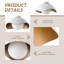 Plafonnier encastré sphérique moderne 15,5 "à 1 lumière ETL avec verre opale, extérieur blanc et intérieur doré avec abat-jour à intensité variable de style coquille pour le couloir-1832900500