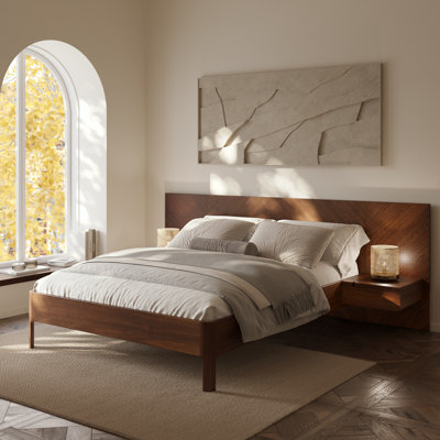 Amalfi Low Profile Bed With Built-In Nightstands