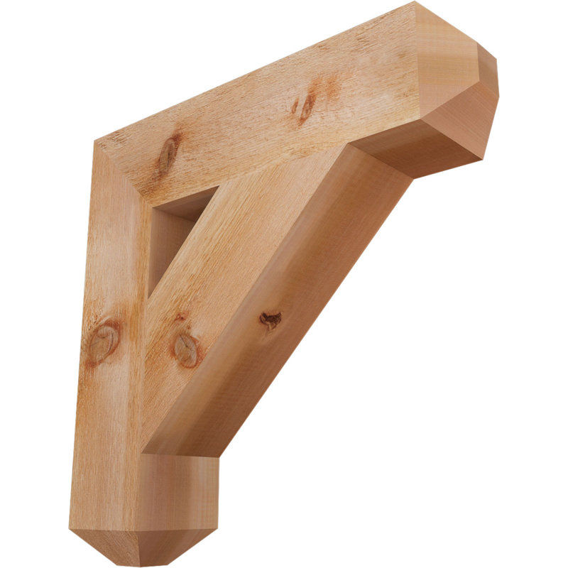 Support pour artisan traditionnel, Cèdre rouge de l'Ouest (scié brut), H 26 po x l 6 po x P 26 po