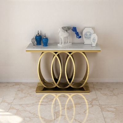Table d'entrée moderne en imitation marbre