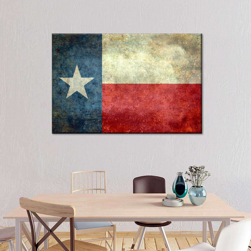 Texas Flag Canvas Print, 24" H x 36" W x 1.25" D